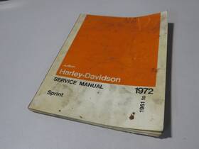 99492-72 Harley Davidson Amf Factory Service Manual 1961 To 1972 Sprint