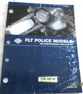 99545-06 Harley-davidson 2006 Flt Police Parts Catalog Part#99545-06