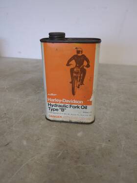 99880-73 Harley-davidson Vintage Hydraulic Fork Oil Type B 1 Pint Empty Can Xl Fx Flh K