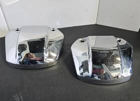 Fb3126 Harley-davidson Chrome Headlight Visors - 2