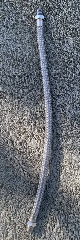 Hd19980 Harley-davidson Braided Oil Line