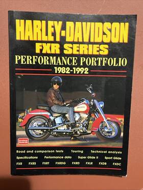 Hd2bpp Harley-davidson Fxr Portfolio Book Fxrs Fxrt Fxrdg Fxrd Fxlr Fxdb Fxdc 1982-1992