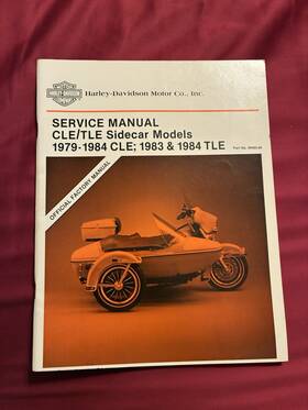 Harleydavidson 99485-84 Flh-flt 1979-84 Inch New Old Stock Sidecar Service Manual #99485-84