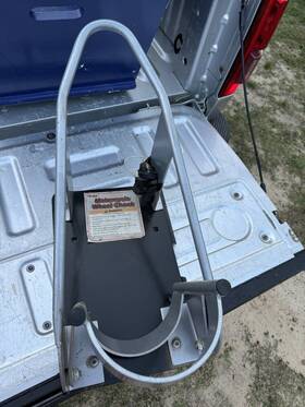 96346 Haul Master Motorcycle Wheel Chock Stand With Bolts Storage Garage Parking Trailer Hauling