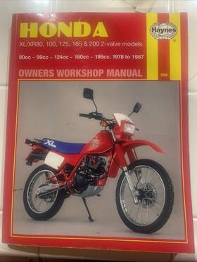 Haynes 038345005664 Manuals Manual For Honda Xl/xr 566