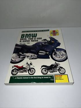 R850 Haynes 3466 Manuals Manual For Bmw 4-valve Twin 1100 1150 1993-2006