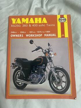 Hm-378 Haynes Motorcycle Repair Manual For Yamaha Xs 250 360 400 1975-1982 Water Damage