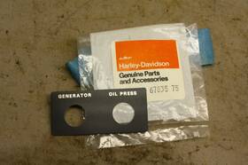 67835-75 Hd Harley Xl Sportster Headlight Trim Generator Oil Pressure Nos Oem