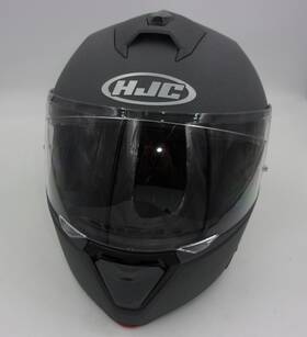0843-0167-06 Hjc I90 Solid Helmet Large Stone Gray - Used