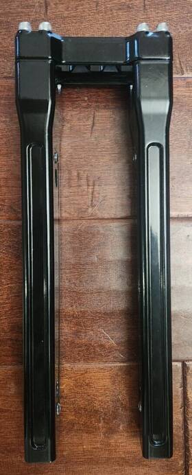 Tghd-hbs027b-v-bk Hjco Carved Black 12 Inch Riser 1 1/4 Handlebar Top Clamp Bolt-on For Harley Touring Dyn