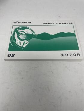 00x31-gcf-6602 Honda Factory Owners Manual 2003 Xr70r