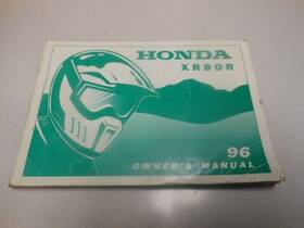 00x31-gn1-6900 Honda Factory Owners Manual 1996 Xr80r
