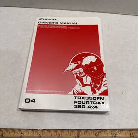 00x31-hn5-6200 Honda Factory Owners Manual 2002 Trx350fm Fourtrax 350 4x4