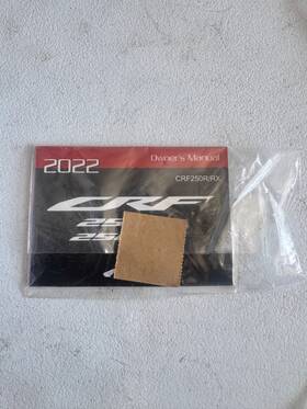 00x31-k95-6401 Honda Oem 2022 Crf 250r 250rx 250rwe Owners Manual