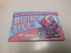 00x51-onm-6000 Honda Factory You And Your Motorcycle Riding Tips Manual