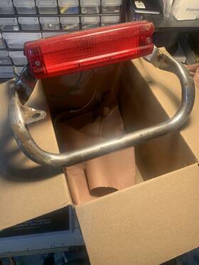 040-7223 Honda 1984-85 200s Atc Oem Tail Light And Grab Bar