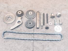 14670-gbj-m30 Honda 1972 Cl70 Timing Chain Gears Adjusters And Misc Hardware #14670-gbj-m30