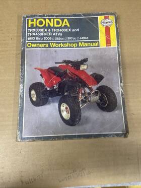 1583923467 Honda Honda. Trx300ex Trx400ex Trx450r Servicing Motor Cycles Manual Book