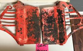 19035-ka4-7010 Honda Oem 1982 Radiator Shrouds Cr250r Cr 250 Original For Parts 125 Atc