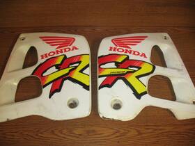 19072-kz3-730za Honda 1991 Cr250r Radiator Shroud Set Scoops Covers Cr 125 250 91 Only