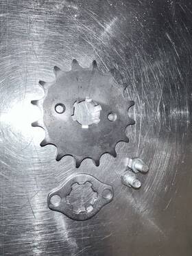 23801-216-000 Honda Cb160 Cl160 Front Chain Drive Sprocket 16t Lock And Bolts