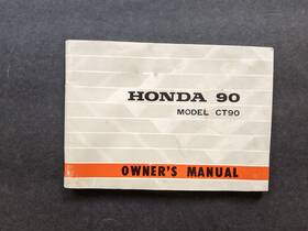 311022 Honda 90 Model Ct90 1966-1979 Factory Genuine Owners Manual Oem