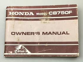 3139201 Honda 1974 Cb750f Original Owners Manual Book Good Cond