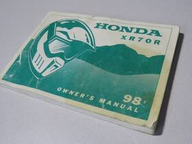 00x31-gcf-6100 Honda 31gcf610 Factory Owners Manual 1998 Xr70r