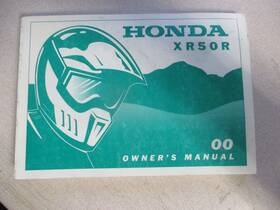 31gel600 Honda Xr50 2000 Owners Manual