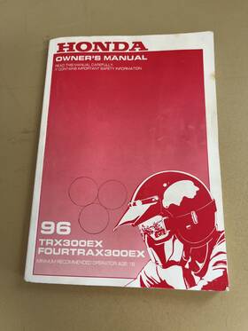 31hm3630 Honda 31hm3640 1996 Trx 300ex Fourtrax Owners Manual Pn