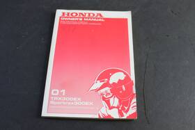 31hm3680 Honda 2001 Hondatrx300ex Sportrax 300 Ex Owners Manual Oem # Nice