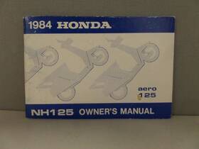 00x31-kg8-6001 Honda 31kg8600 Factory Owners Manual 1984 Aero125 Nh125 Or