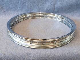 44701-273-000 Honda Beautiful Re-chromed D.i.d. 40 Spoke Front Rim For Cl72 Cl77