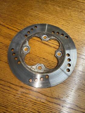 45121-ks4-000 Honda 1986-2007 Cn250 250 Helix Scooter Front Brake Disc Disk Rotor - Good Oem