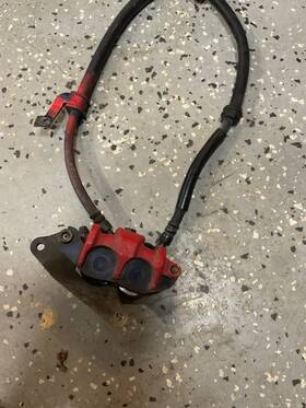 45250-k26-921 Honda Front Brake Caliper Grom 125 Nissin Pad Bracket Assembly Oem 14-21 Line