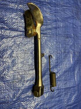 50540-mn0-000 Honda 1987 Magna Vf700c Kick Stand And Spring Set Oem