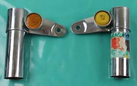 51602-310-000 Honda 1970 Sl350 Motosport Chrome Front Fork Cover Ears Assembly