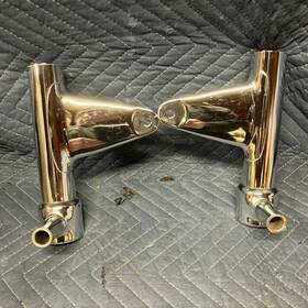51602-405-000rt Honda 51606-405-000 51602-405-000rt. Cb750k Fork Covers Headlight Mounts Left And Right 1977-78 Used