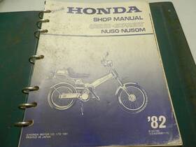 61gc100 Honda Factory Shop Manual 1982 Nu50 Nu50m Urban Express