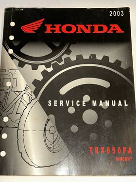 61hn800 Honda Factory Service Manual 2003 Trx650fa Trx650 Fa Rincon