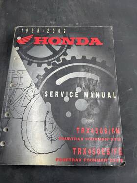 61hno04 Honda Oem Service Manual 98-02 Trx450 S/fm Es/fe Fourtrax