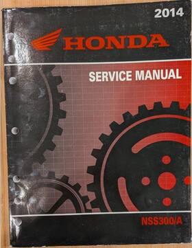 61k0400 Honda #61k0400 Oem Factory Service Manual 2014 Nss300/a