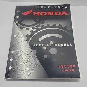 61mct01 Honda Oem Service Manual 2002-2004 Fsc600 Silver Wing