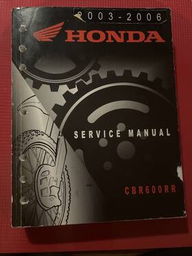61mee01 Honda 61mee02 Factory Service Manual 2003-2006 Cbr600rr