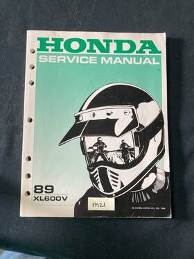 Honda 61mm900 Oem 1989 Xl600v Service Manual