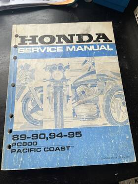 61mr503 Honda Nos Factory Service Manual 89-90 94-95 Pc800 Pc 800 Pacific Coast
