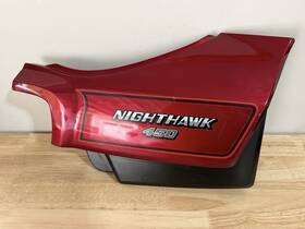 836a4-mc9-740zb Honda 1986 Nighthawk Cb450 Right Side Cover Set Panel Cowl Red