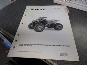 8422-9904 Honda Factory Set Up Instructions Manual 2000 Trx90 S4081
