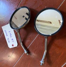 88110-375-770 Honda Oem 1976 Cb750a Pair Matching Chrome Mirrors Beautiful Set Hondamatic