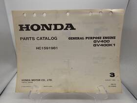Hc1591981 Honda A7508308 1983 Engines Gv400 Gv400k Parts Catalog General Purpose Engine